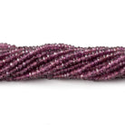2.5mm Rhodolite Garnet Faceted Rondelle 15 inch 200 beads - The Bead Traders