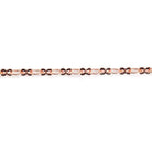 2.5mm Rose Gold plated Oval and Bowtie Link Chain sold by the foot - The Bead Traders