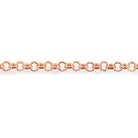 2.5mm Rose Gold plated Rolo Link Chain by the Foot - The Bead Traders