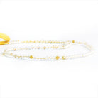 2.5mm Rutilated Quartz Micro Faceted Round Beads 13 inch 140 pieces - The Bead Traders