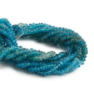 2.5mm Shaded Apatite plain rondelle beads 14 inch 257 pieces - The Bead Traders