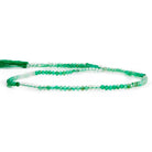 2.5mm Shaded Green Onyx Microfaceted Round Beads 12 inch 135 pieces - The Bead Traders