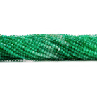 2.5mm Shaded Green Onyx Microfaceted Round Beads 12 inch 135 pieces - The Bead Traders