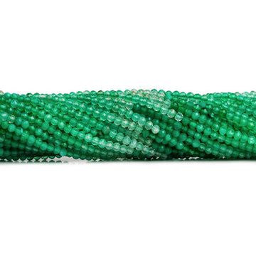 thumbnail image 2 of 25x 8mm Opaque Olive Green Glass Faceted Rondelle Beads 2 of 5