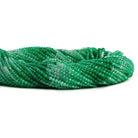 2.5mm Shaded Green Onyx Microfaceted Round Beads 12 inch 135 pieces - The Bead Traders