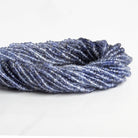 2.5mm Shaded Iolite Faceted Rondelles 12 inch 190 beads - The Bead Traders