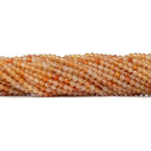 2.5mm Shaded Orange Agate micro faceted round beads 13 inch 135 pieces - The Bead Traders