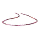 2.5mm Shaded Ruby micro faceted round beads 13 inch 140 pieces AA - The Bead Traders