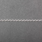 2.5mm Silver plated Small Corrugated Oval Link Chain by the Foot - The Bead Traders