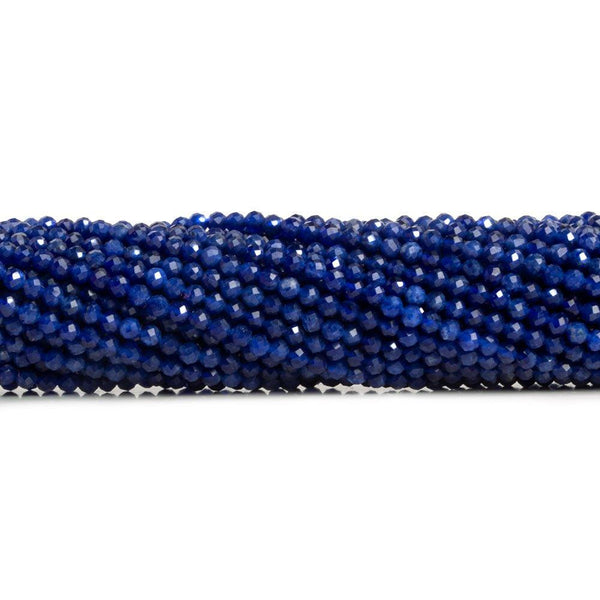 2.5mm Sodalite Microfaceted Round Beads 12 inch 135 pieces