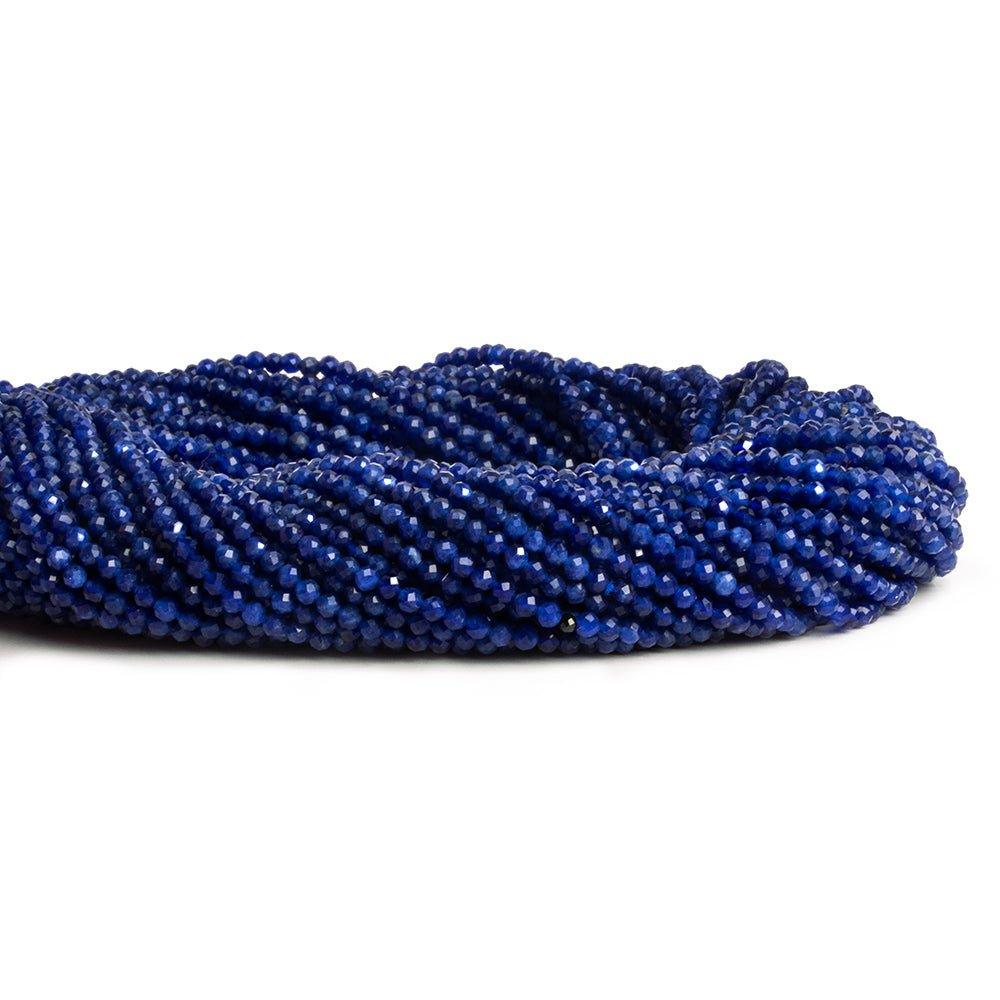 2.5mm Sodalite Microfaceted Round Beads 12 inch 135 pieces - The Bead Traders