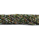 2.5mm Tourmaline Microfacted Round Beads 12 inch 130 pieces - The Bead Traders