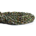 2.5mm Tourmaline Microfacted Round Beads 12 inch 130 pieces - The Bead Traders