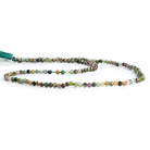 2.5mm Tourmaline Microfacted Round Beads 12 inch 130 pieces - The Bead Traders