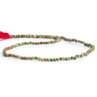 2.5mm Unakite Microfaceted Round Beads 12 inch 140 pieces - The Bead Traders