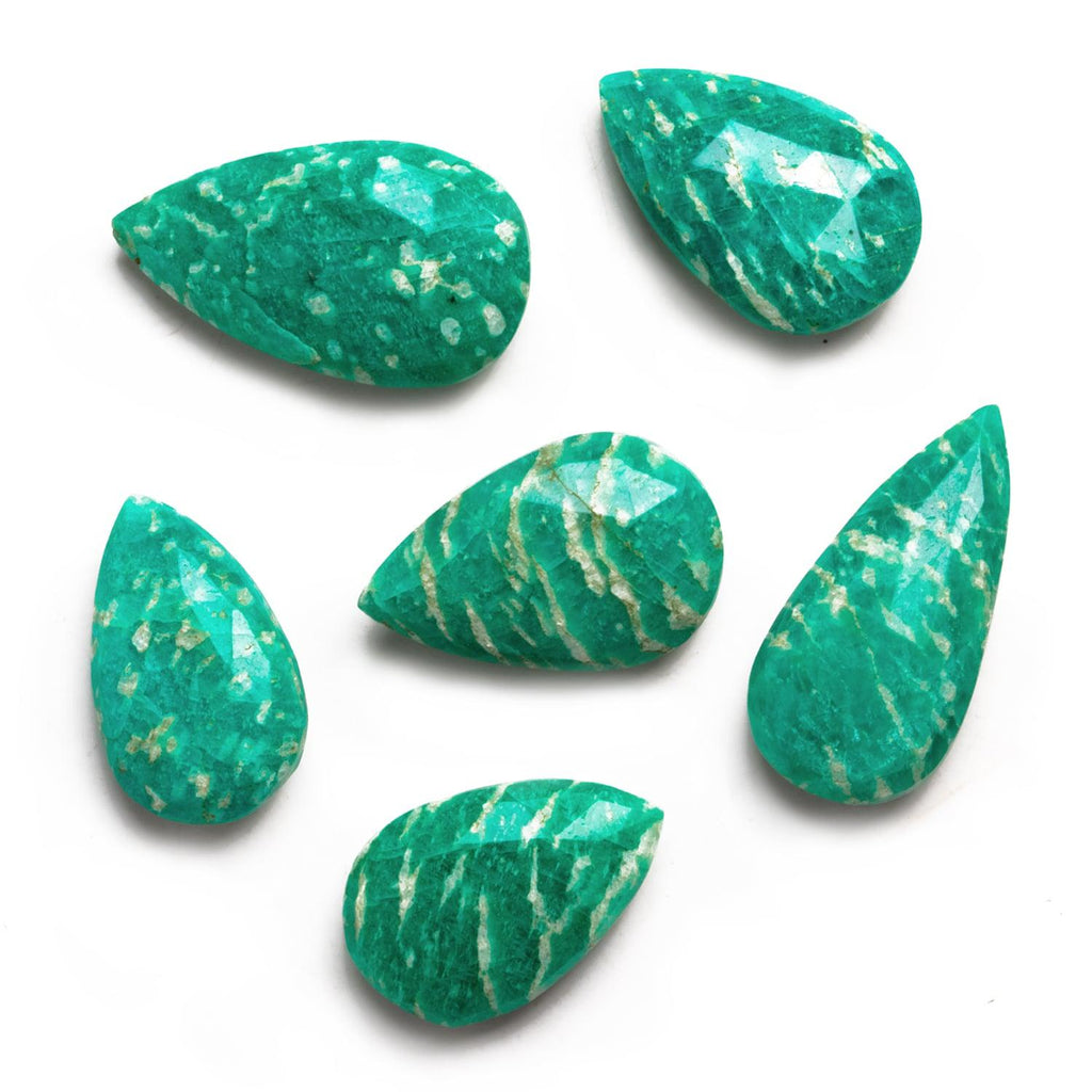 25x16mm Russian Amazonite Pear Focal Bead 1 Piece - The Bead Traders