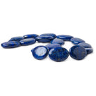 25x18mm Lapis Lazuli plain ovals 16 inch 16 beads - The Bead Traders