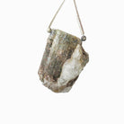 26x19mm Emerald and Crystal Quartz Natural Crystal Cluster Pendant 1 piece - The Bead Traders