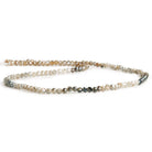 2.7mm Mystic Labradorite Microfaceted Round Beads 12 inch 125 pieces - The Bead Traders