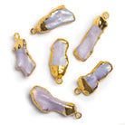 27x11mm Gold Leafed Pearl Pendant 1 piece - The Bead Traders