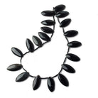 27x13mm Rainbow Obsidian top drilled Plain Marquise beads 16 inch 17 pcs - The Bead Traders