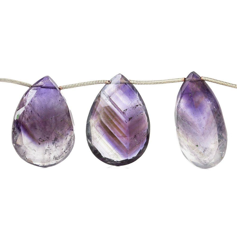 27x15-32x18mm Cape Amethyst faceted pear beads 8 inch 10 pieces - The Bead Traders