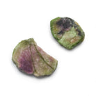 27x21mm Watermelon Tourmaline Slice Beads - Set of 2 - The Bead Traders
