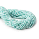 2mm Amazonite Micro Faceted Round Beads 12.5 inch 140 pieces - The Bead Traders