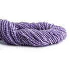 2mm Amethyst Microfaceted Round Beads 12 inch 140 pieces - The Bead Traders