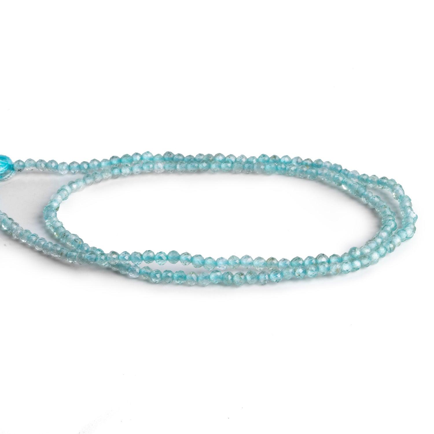 2mm Apatite Microfaceted Rounds 12 inch 155 beads - The Bead Traders
