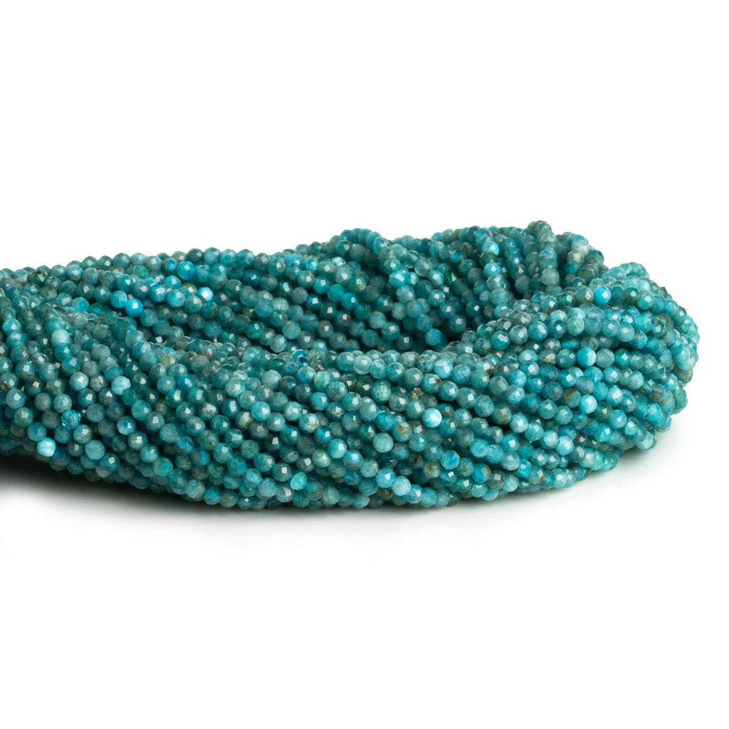 2mm Apatite Microfaceted Rounds 12 inch 160 beads - The Bead Traders