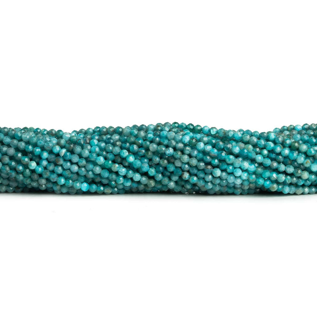 2mm Apatite Microfaceted Rounds 12 inch 160 beads - The Bead Traders