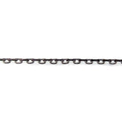 2mm Black Gold plated Open and Closed Oval Link Chain by the Foot - The Bead Traders