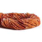 2mm Carnelian Faceted Round Beads 12 inch 140 pieces - The Bead Traders