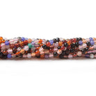 2mm Carnival Multi-Gemstone Plain Round Beads, 15 inch - The Bead Traders
