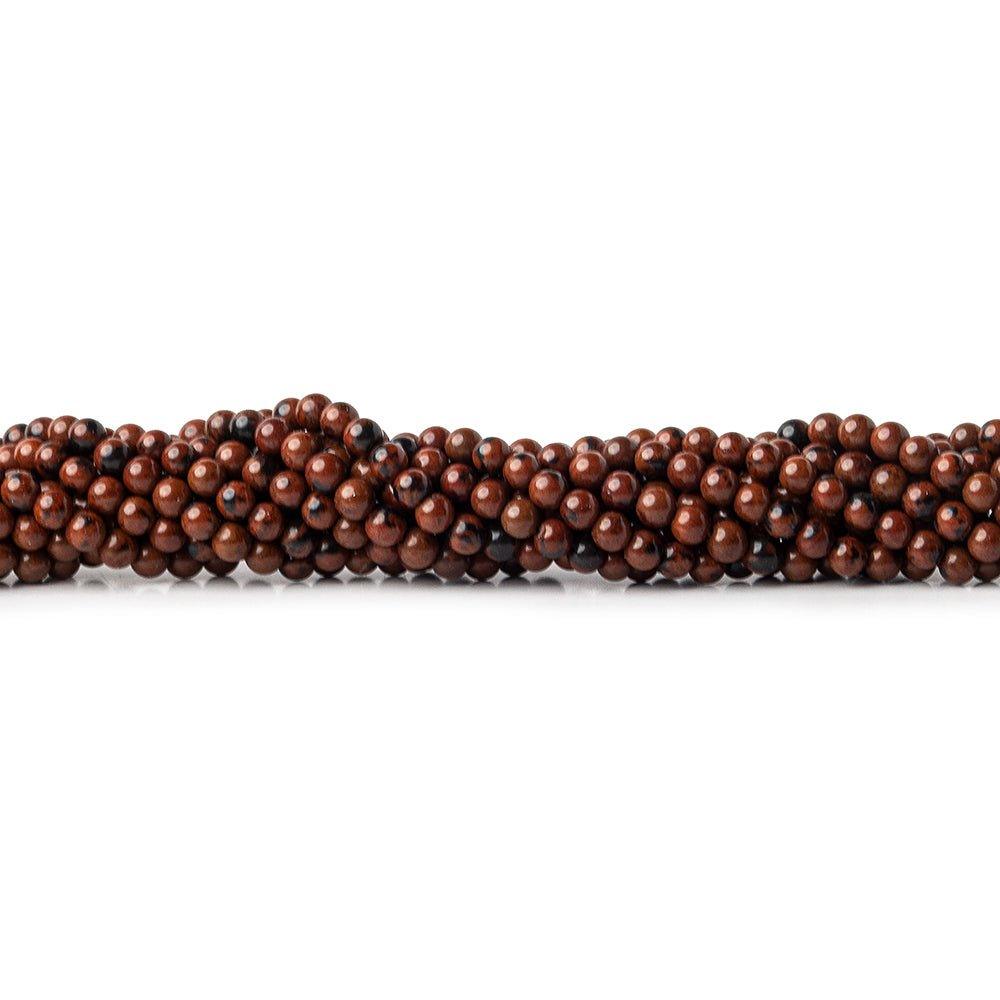 2mm Chocolate Jasper Plain Round Beads, 15 inch - The Bead Traders