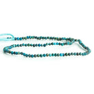 2mm Chrysocolla Microfaceted Round Beads 12 inch 140 pieces - The Bead Traders