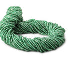 2mm Emerald Green Aventurine Plain Round Beads, 15 inch - The Bead Traders