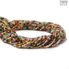 2mm Fiesta Multi-Gemstone Plain Round Beads, 15 inch - The Bead Traders