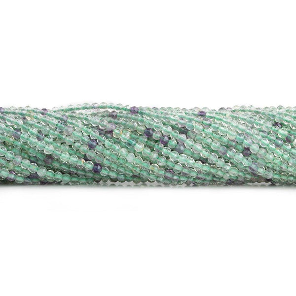 2mm Fluorite Microfaceted Round Beads 12 inch 140 pieces