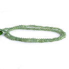 2mm Green Apatite Microfaceted Rounds 12 inch 155 beads - The Bead Traders