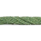 2mm Green Apatite Microfaceted Rounds 12 inch 155 beads - The Bead Traders
