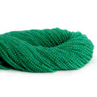 2mm Green Onyx Microfaceted Rounds 12 inch 145 beads - The Bead Traders