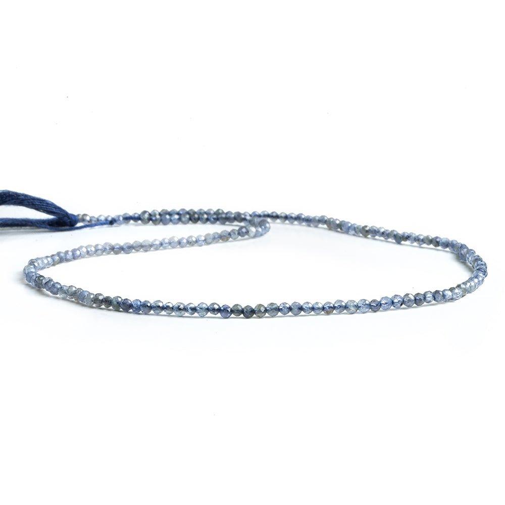 2mm Iolite Micro Faceted Round Beads 12.5 inch 170 pieces - The Bead Traders