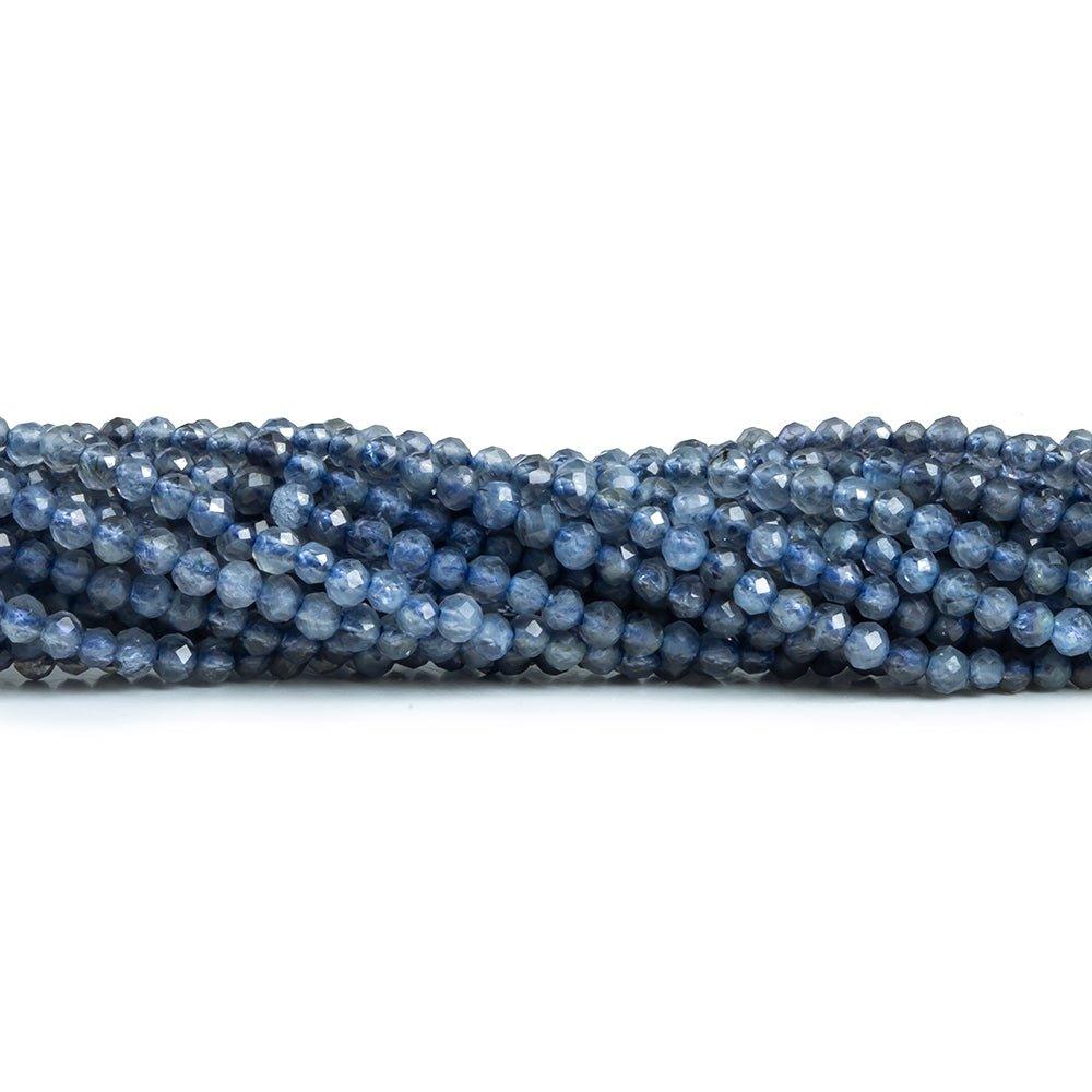 2mm Iolite Micro Faceted Round Beads 12.5 inch 170 pieces - The Bead Traders