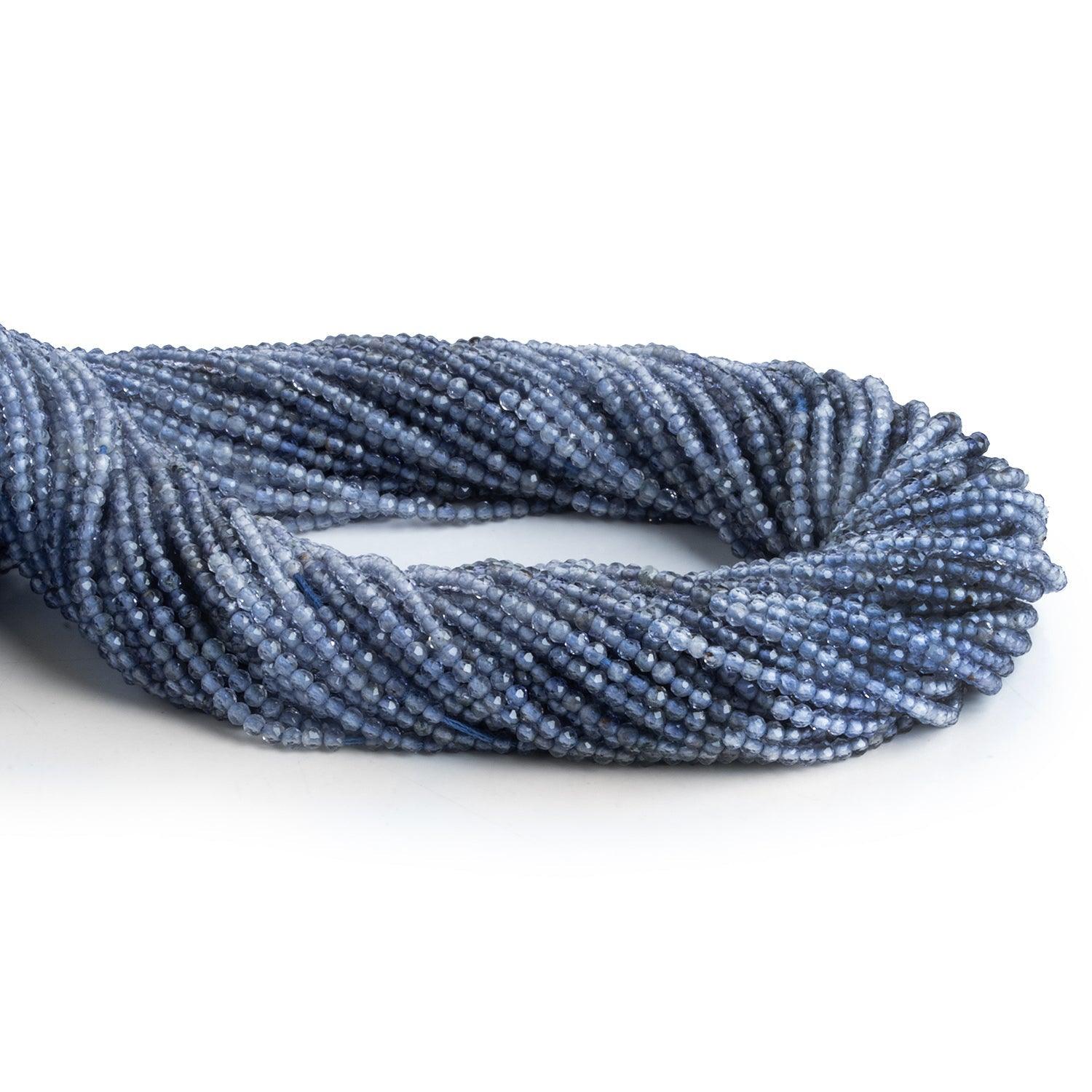 2mm Iolite Microfaceted Rounds 12 inch 175 beads - The Bead Traders