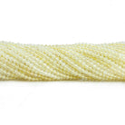2mm Lemon Quartz Microfaceted Round Beads 12 inch 140 pieces - The Bead Traders