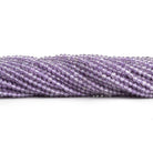 2mm Light Amethyst Microfaceted Round Beads 12 inch 140 pieces - The Bead Traders