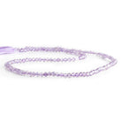 2mm Light Amethyst Microfaceted Round Beads 12 inch 140 pieces - The Bead Traders