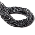2mm Matte Hematite rounded corner cube Beads 15.5 inch 185 pieces - The Bead Traders